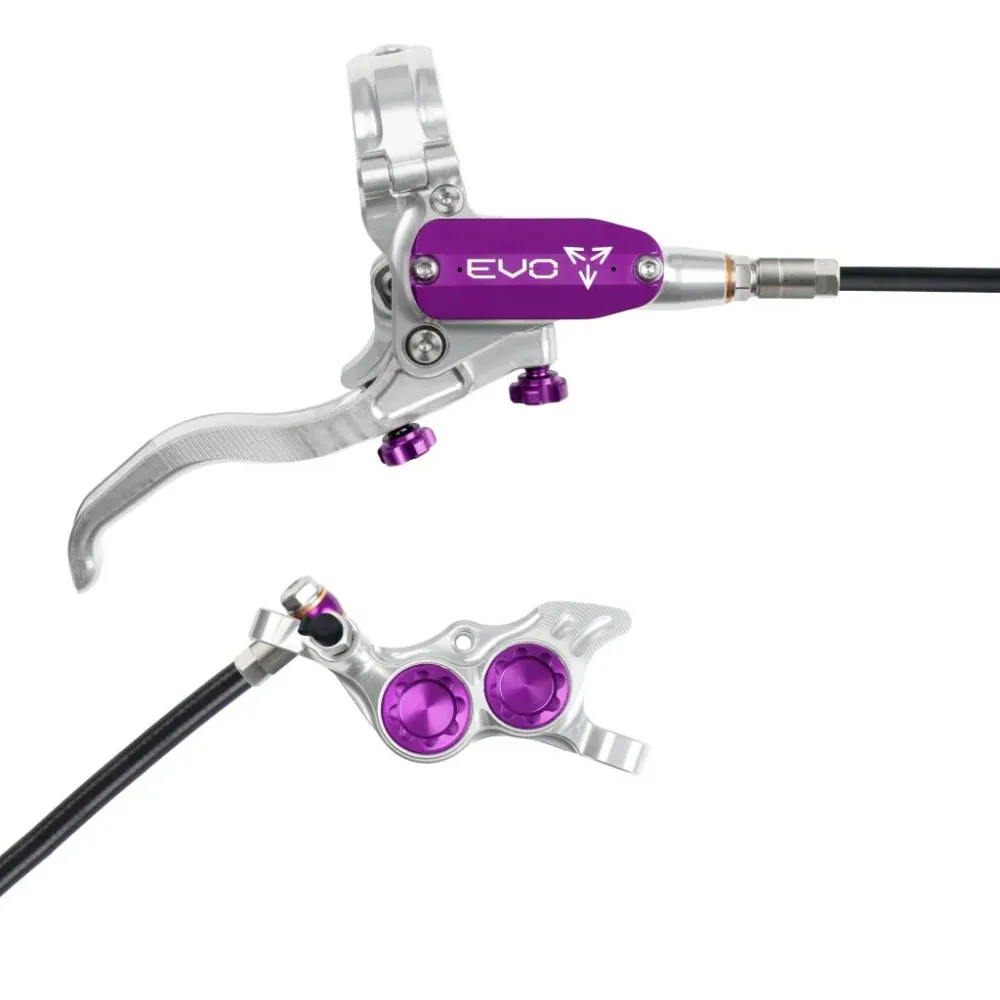Bremse Hinten HOPE TECH 4 EVO TR4 Silber/Violett