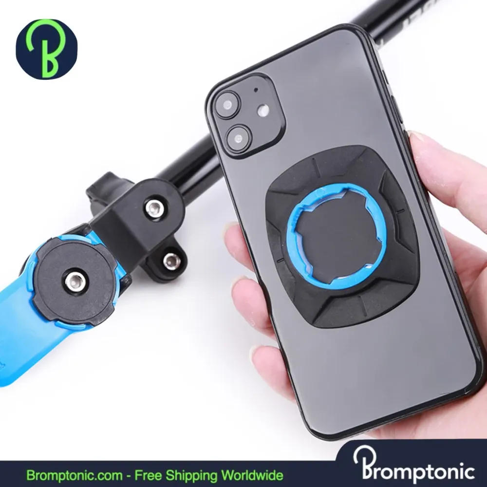 Bromptonic Quad Lock Fahrrad Telefonhalter 360° Unterstützung für Quadlock