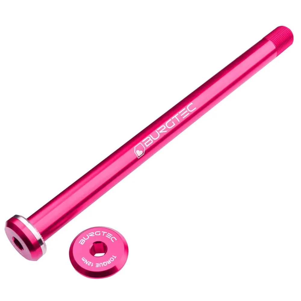 BURGTEC 168.5mm Hinterradachse für Santa Cruz Rahmen Pink