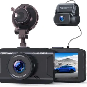 Campark DC20 Dashcam Dual 1080P Autokamera vorne und hinten mit 340° Weitwinkelaufnahme Campark - Focus on Cameras