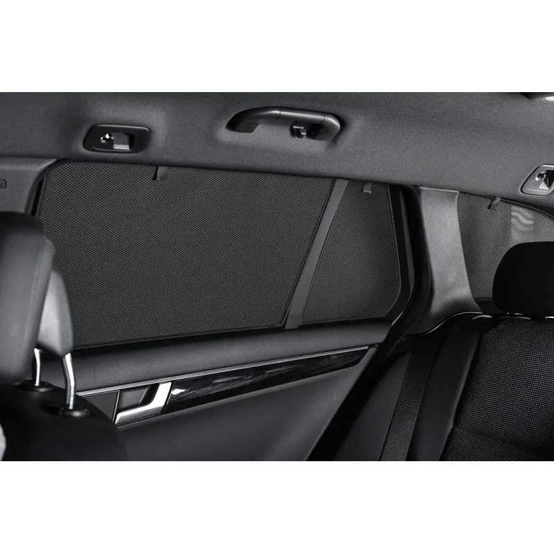 Car Shades, Satz (Hintertüren) passend für BMW 5er F10 Limousine 2010-2016 (2-teilig), Textil, Schwarz