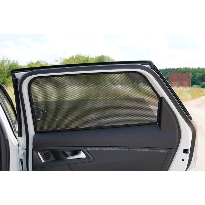 Car Shades, Satz (Hintertüren) passend für Citroën C5 X 2021- (2-teilig), Textil, Schwarz