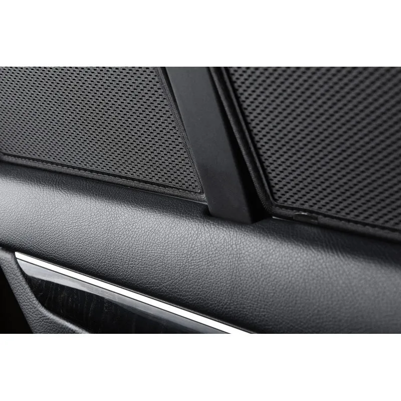 Car Shades, Satz (Hintertüren) passend für Nissan Pulsar 2014-2019 (2-teilig), Textil, Schwarz