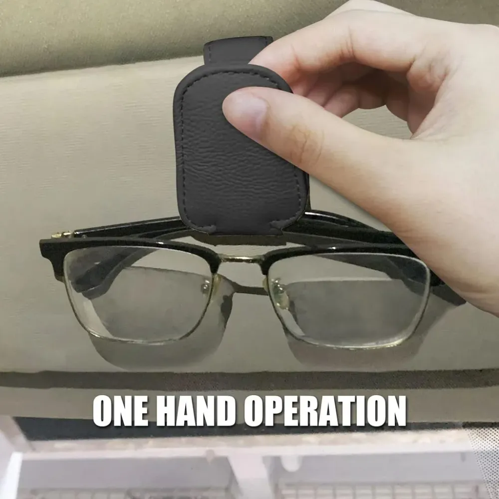 Car Visor Sunglass Holder Black