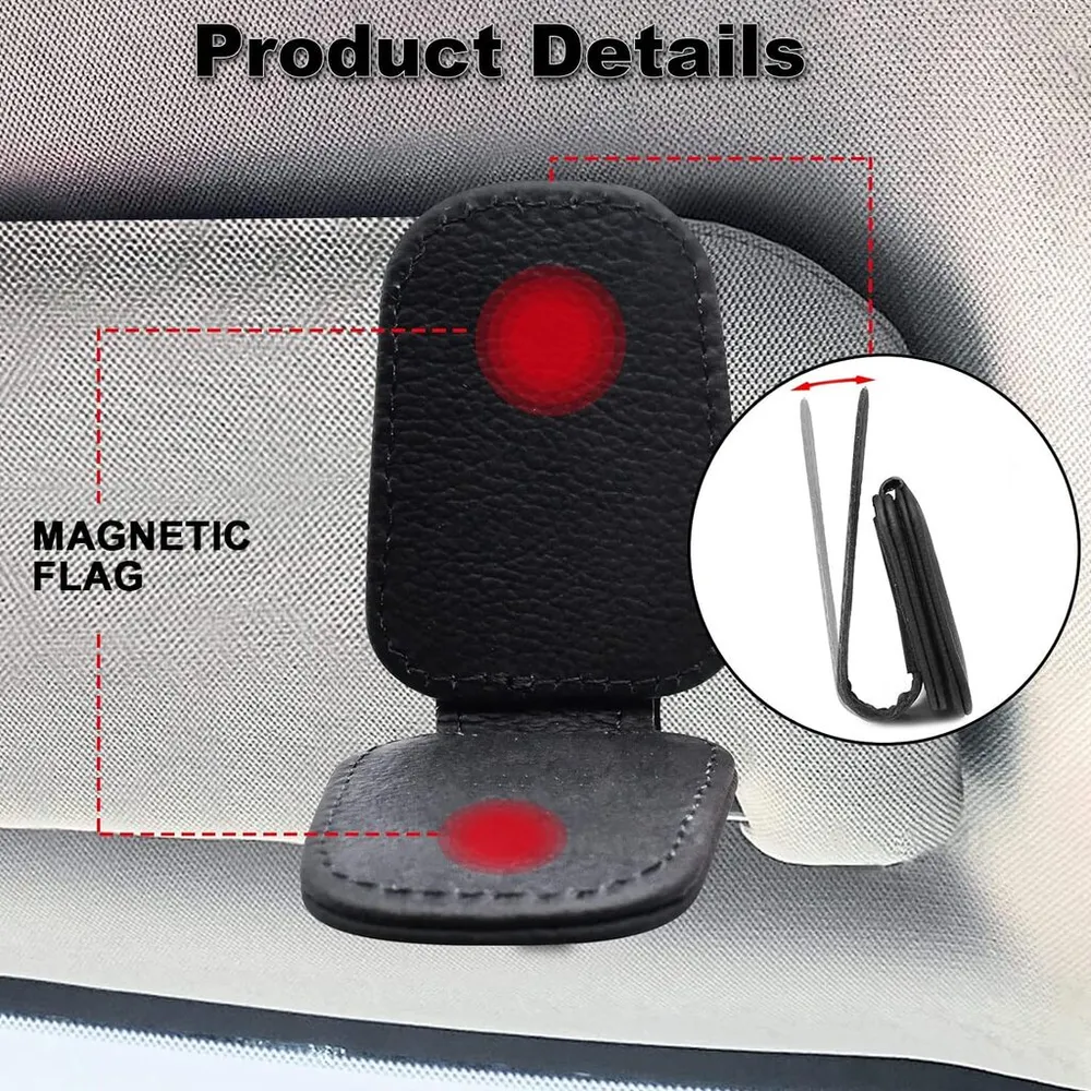 Car Visor Sunglass Holder Black