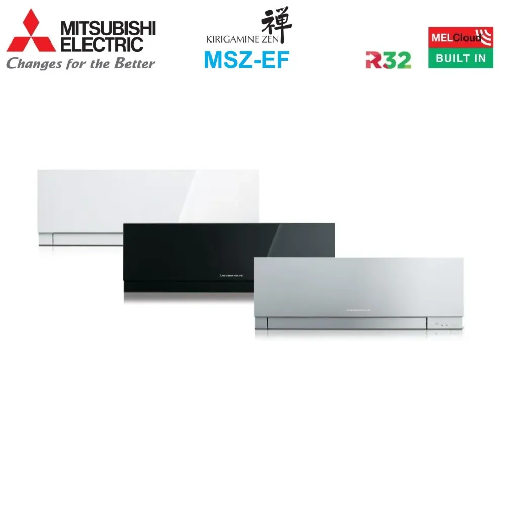 Climatizzatore Condizionatore Mitsubishi Electric Quadri Split Inverter serie KIRIGAMINE ZEN WHITE MSZ-EF 7+7+9+18 con MXZ...