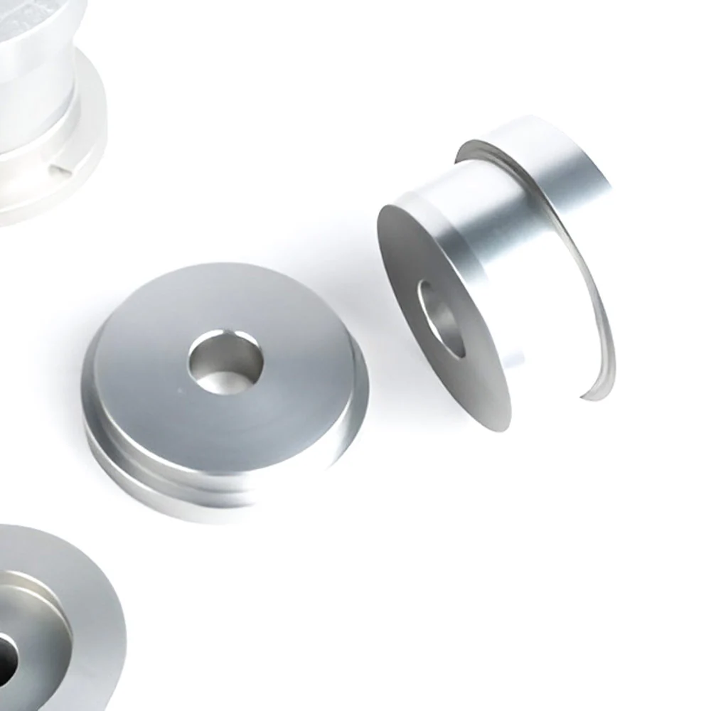 CNC71 Differentialaufhängung Hinterachsträger Buchsen Set starr passend für BMW E46 (Aluminium)