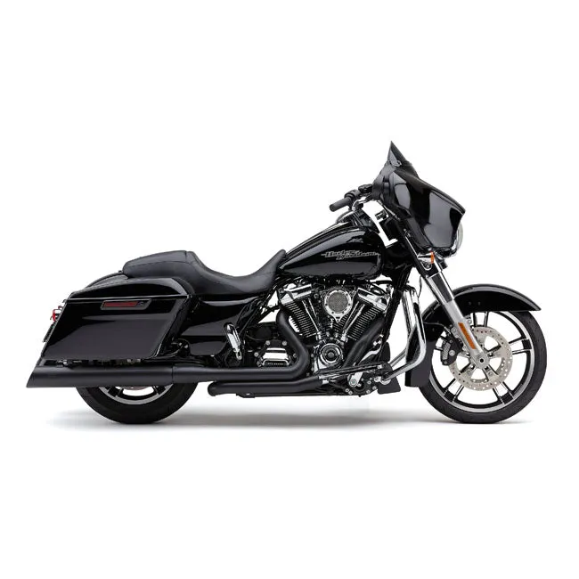 Cobra True Dual Headpipes Schwarz für Harley-Davidson