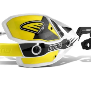 Cycra CRM Ultra 1-1/8 . Clamp w/White Shields/Yellow Covers