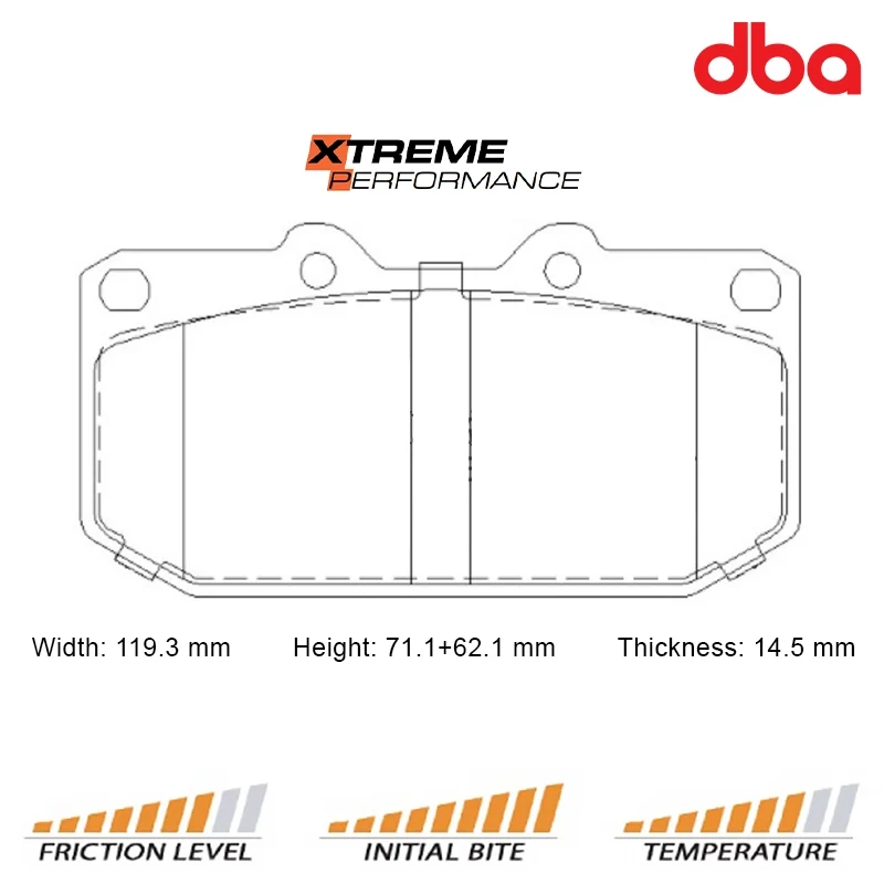 DBA - Paar Bremsscheiben + Bremsbelagsatz für Subaru Impreza 2.0 Turbo GT - Front