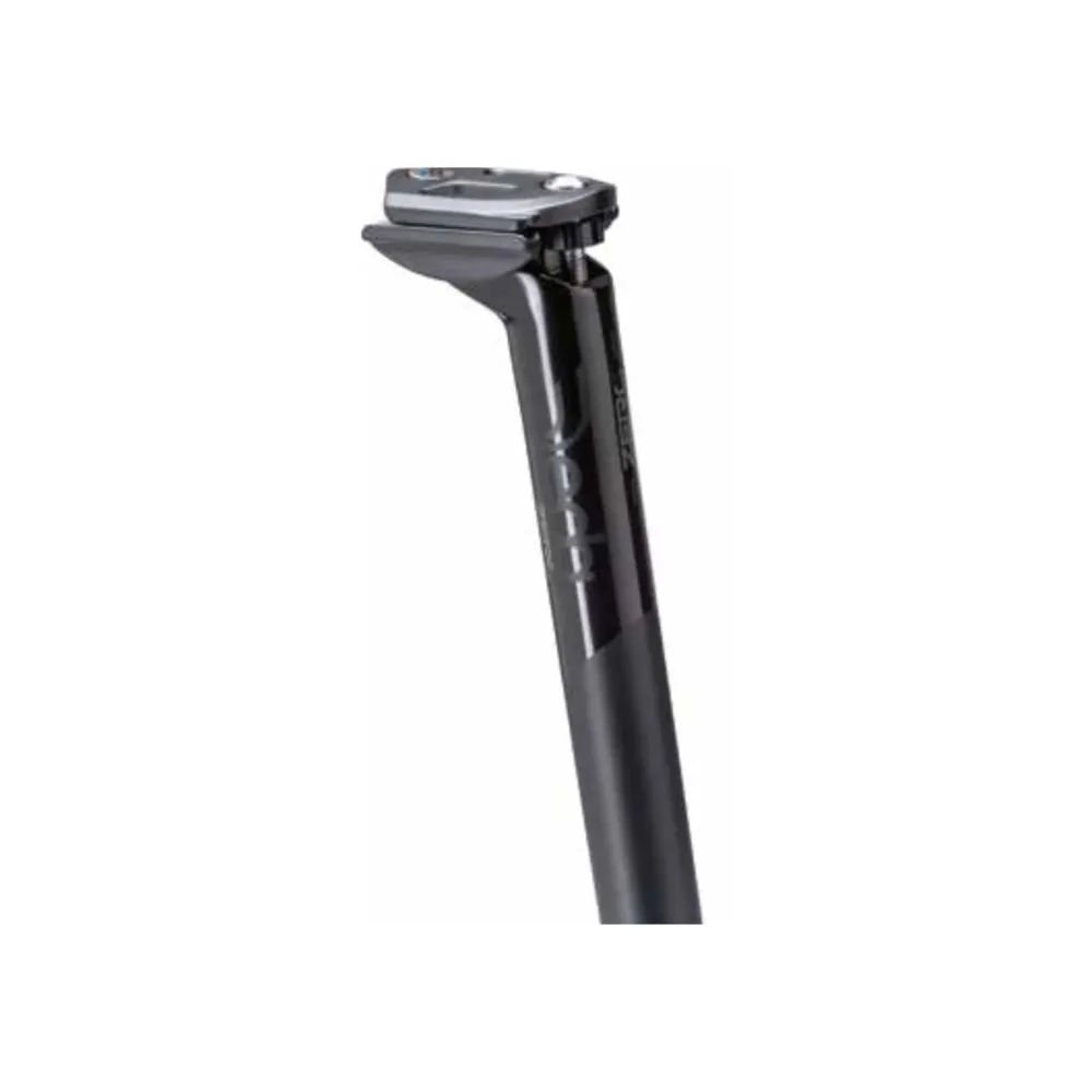 Sattelstütze 27,2x350mm ZERO2 Oberfläche Poliert auf Schwarz Versatz: 21mm DEDA-ELEMENTI