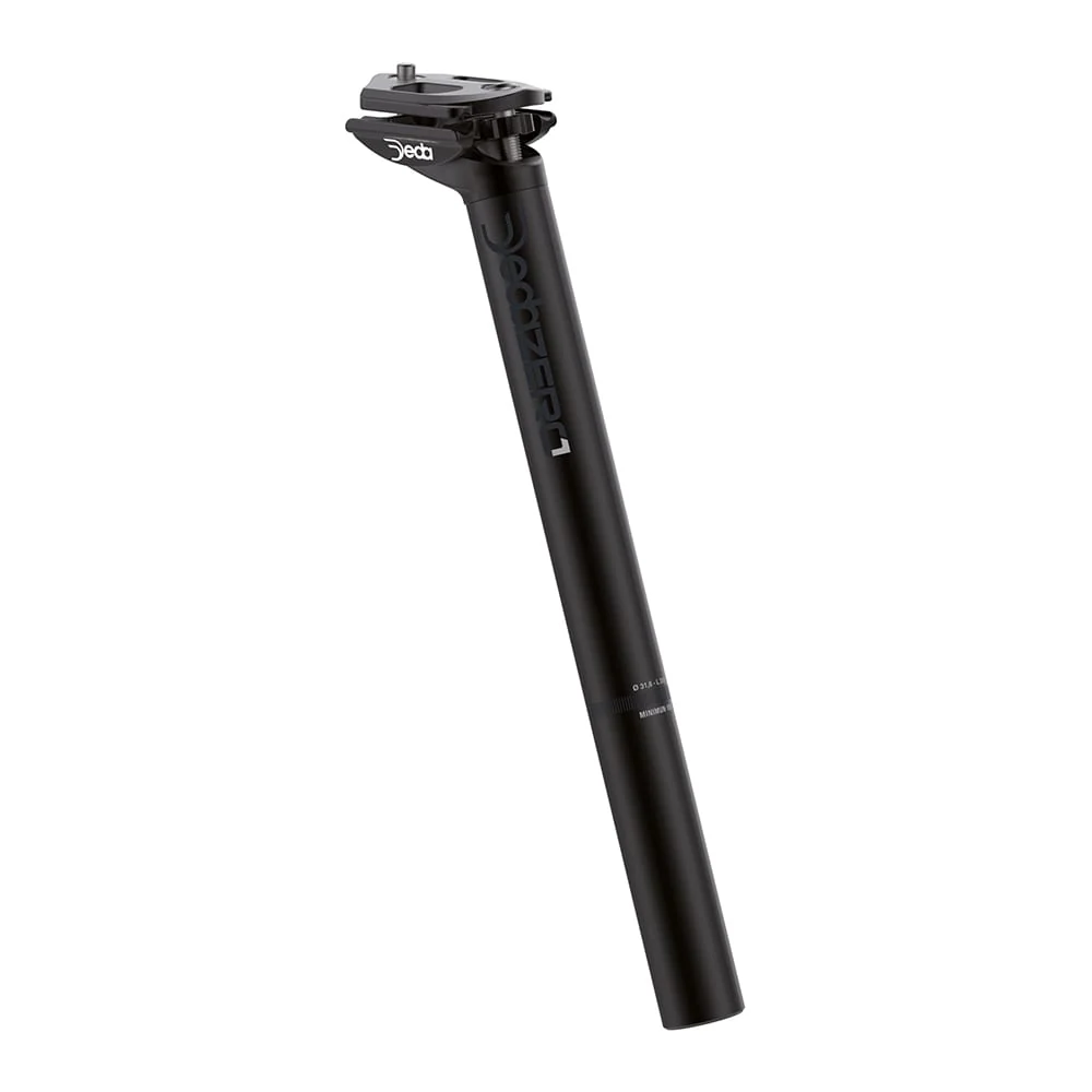 Sattelstütze 31,6x350mm ZERO1 Oberfläche Schwarz auf Schwarz Versatz: 20mm DEDA-ELEMENTI