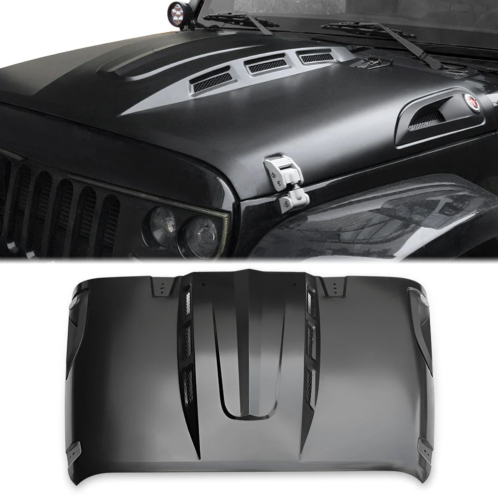 Die Ersatzhaube im Avenger-Stil passt für den Jeep Wrangler JK JKU Unlimited Rubicon Black 2007–2018