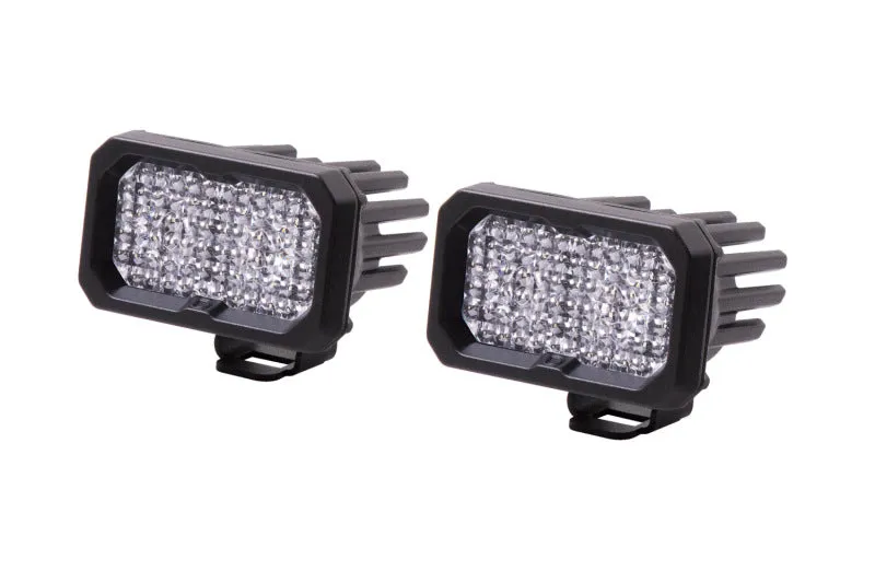 Diode Dynamics Stage Series 2 LED Pod Sport - White Flood Standard RBL (Pair)