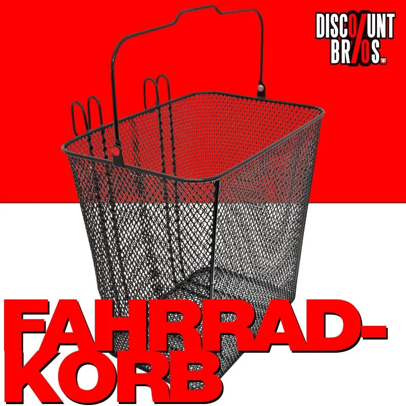 VELOKORB Fahrradkorb seitlich 33×24×32cm DiscountBros. Günstiger geht nicht.