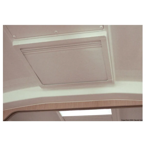 Dometischer Wolkenbildschirm für Lewmar T44 Hatch Blind | Fliegenbildschirm 442 x 442 mm
