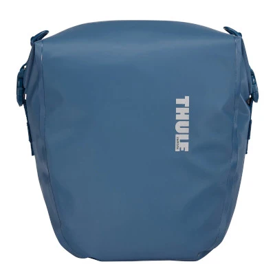 Doppelte schwarze Tasche auf Gepäckträger 25L Shield Pannier Thule