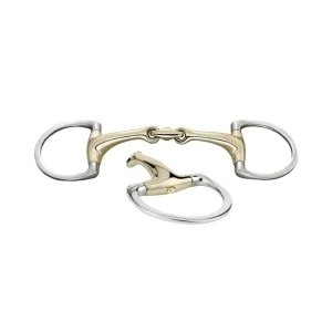 Dynamic RS Olivenkopfgebiss D Ringe, doppelt gebrochen, 16 mm, Sensogan, mit Kristallen 125 mm