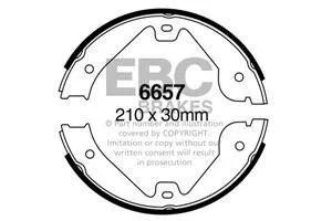 EBC Handbremsbacken 6657 für Mercedes-Benz M-Klasse ML 350 4-matic (200kw/ 272PS) Baujahr: 07/05- mit HSN TSN: 0999 385 EB...