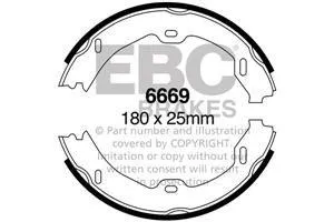EBC Handbremsbacken 6669 für Mercedes-Benz E-Klasse E 350 T 4-matic (211.287) (200kw/ 272PS) Baujahr: 03/05-07/09 mit HSN...