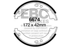 EBC Handbremsbacken 6674 für Citroën Jumper 3 3.0 HDi 145 (107kw/ 146PS) Baujahr: 07/10- mit HSN TSN: 3001 AEI EBC Bremsen24