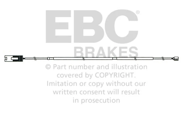 EBC Verschleisswarnkontakte Hinterachse EFA122 für MG MG ZT- T 180 (130kw/ 177PS) Baujahr: 01/03-07/05 mit HSN TSN: 2142 3...