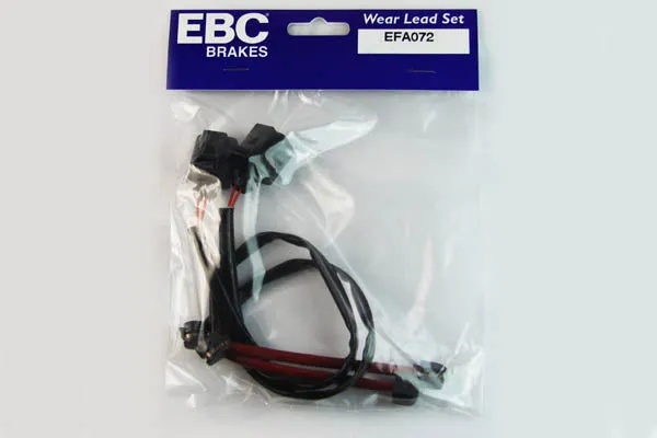 EBC Verschleisswarnkontakte Vorderachse EFA072 für VW Touareg 2.5 R5 TDI (128kw/ 174PS) Baujahr: 01/03-05/10 mit HSN TSN:...