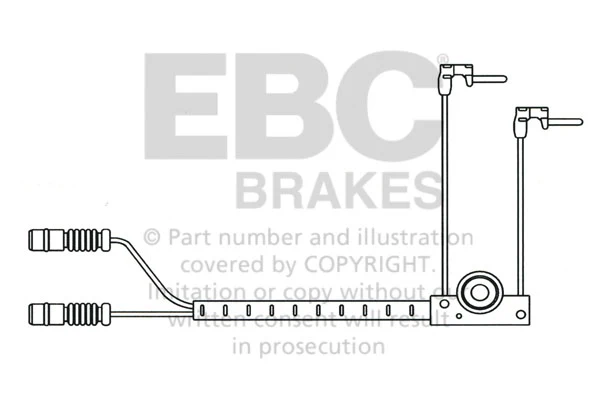 EBC Verschleisswarnkontakte Vorderachse EFA112 für Mercedes-Benz G-Klasse G 55 AMG (463.270, 463.271) (368kw/ 500PS) Bauja...