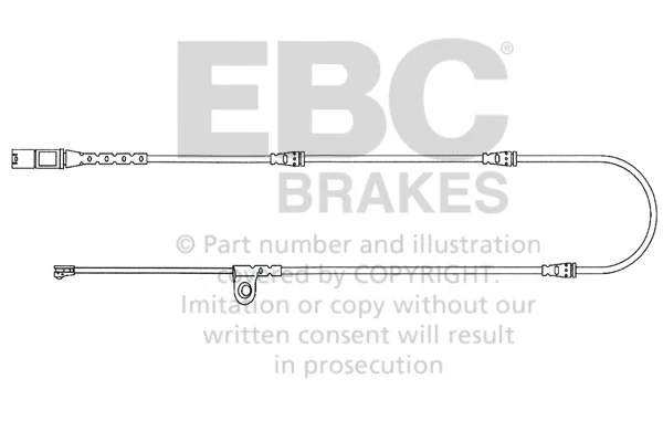 EBC Verschleisswarnkontakte Vorderachse EFA139 für BMW X5 xDrive 40e (155kw/ 211PS) Baujahr: 08/15-07/18 mit HSN TSN: 0005...
