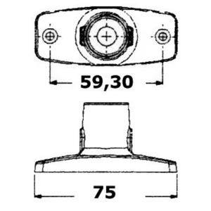 Evoled 360° fortøjningslanterne chrom ABS Osculati