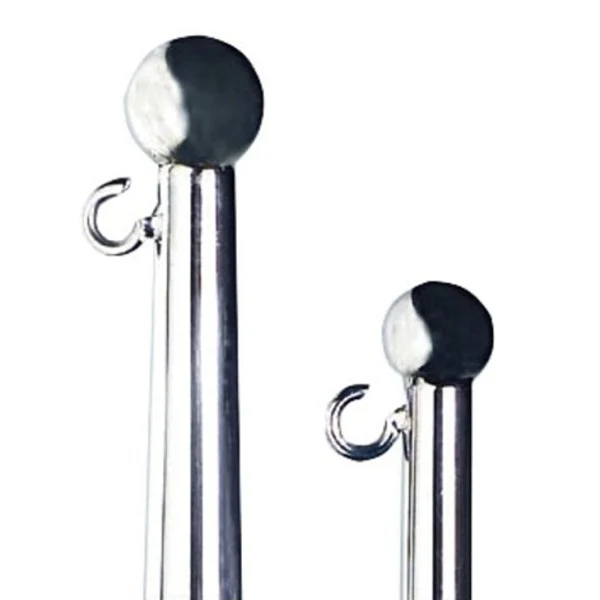 Fahnenwinde RF mit Klickbefestigung, 75 cm, AISI 316, Durchmesser 25 mm