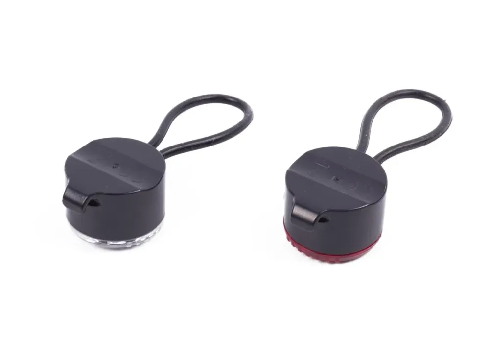 Fahrradlicht LED 2-tlg rund