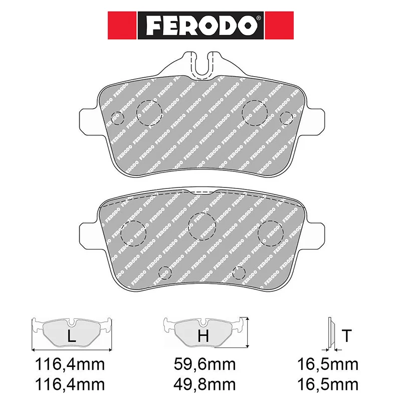 Ferodo - Bremsbelagsatz (FCP4587) - Mercedes 45 AMG (W176) - Rear