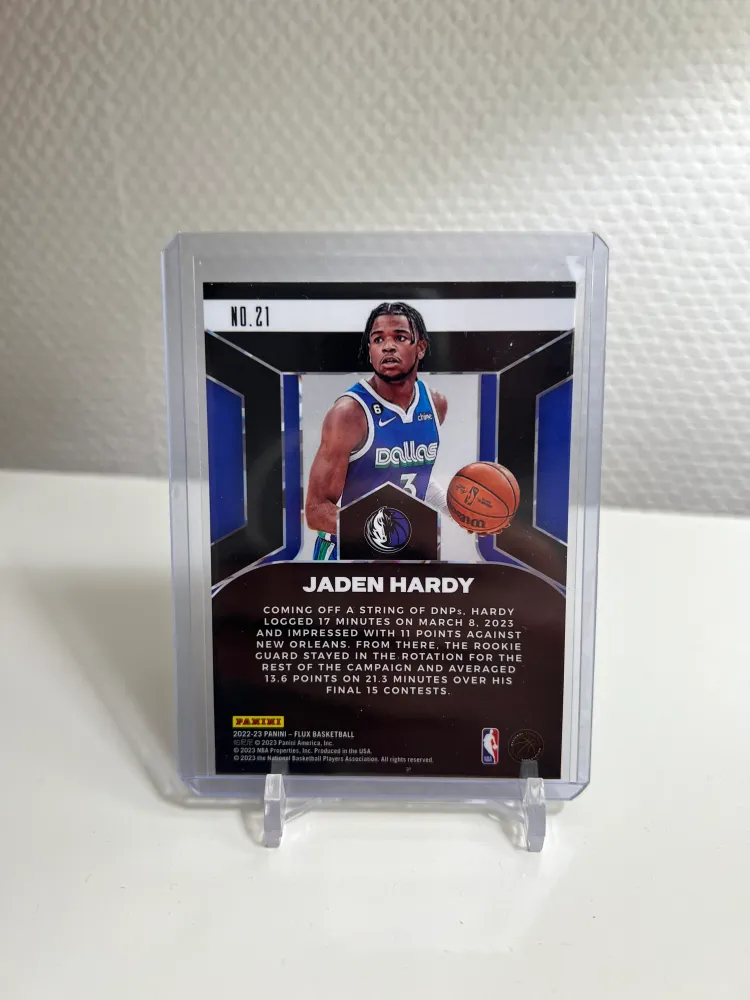 Flux 22-23 - Jaden Hardy Influx Rookie - Dallas Mavericks