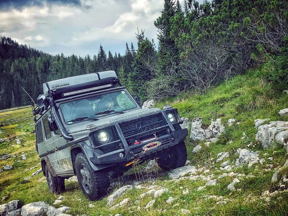 Front Runner Mercedes Geländewagen G-Klasse (1979 - 2017) Slimline II Dachträger Kit - hoch