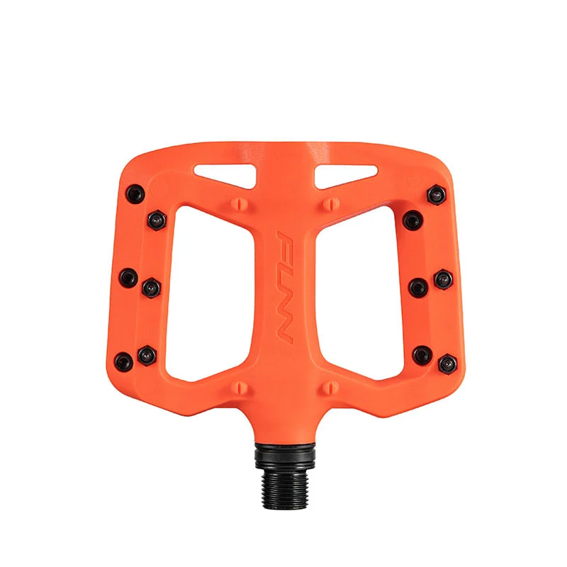 Pedale TAIPAN S 95x80x14mm aus orangefarbenem Thermoplast FUNN