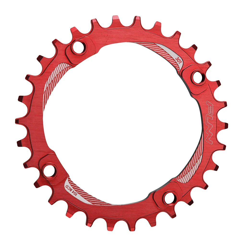 SOLO 104 Kettenblatt 34 Zähne aus Aluminium 7075 CNC Rot - BCD 104mm FUNN