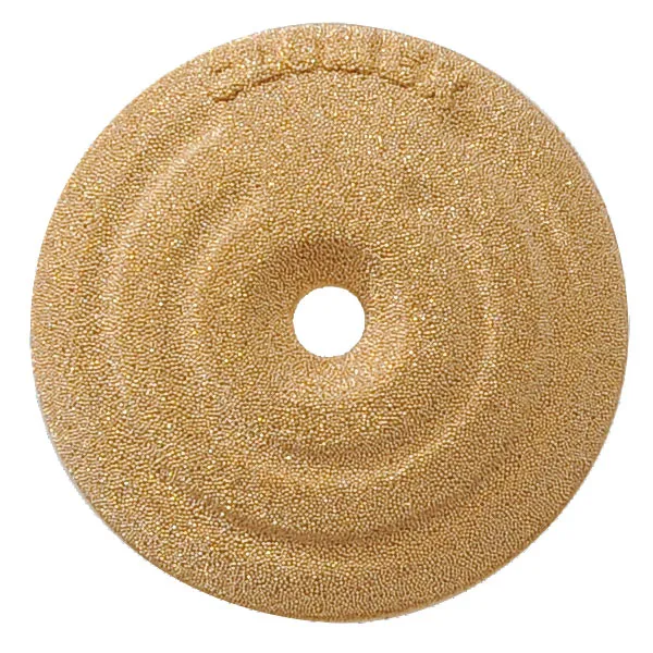 Glomex, Jordplade Ø 55 mm i gyldent sintret bronze inkl. skrue og bolt