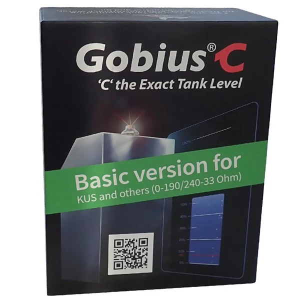 Gobius, C Basic trinløs niveaumåler, 12-24V, 2 meter dybde
