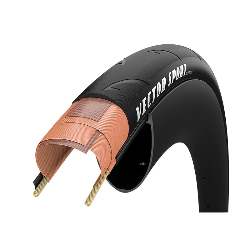 Reifen 700x25 VECTOR SPORT Tubeless Ready Schwarz GOODYEAR