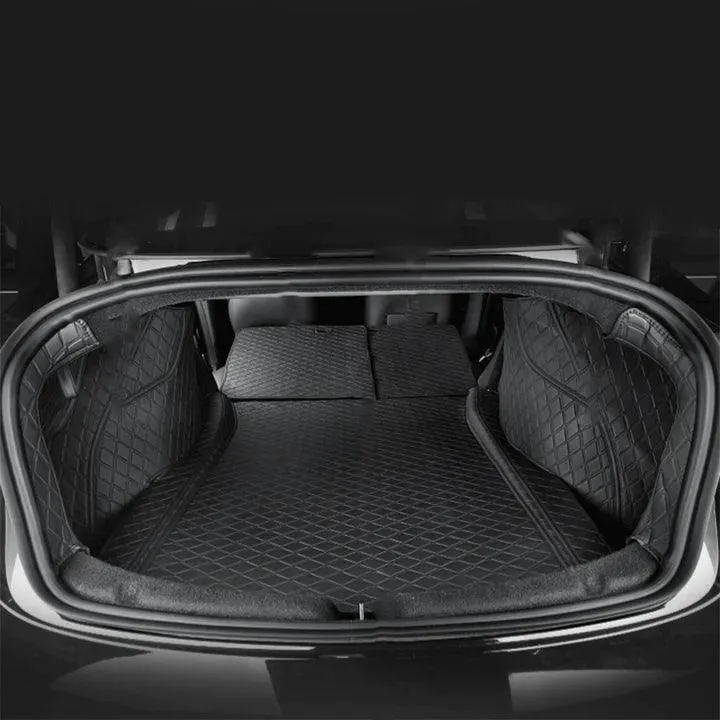 Highland Premium Leder-Kofferraummatte für Tesla Model 3 - Vollkaskoschutz