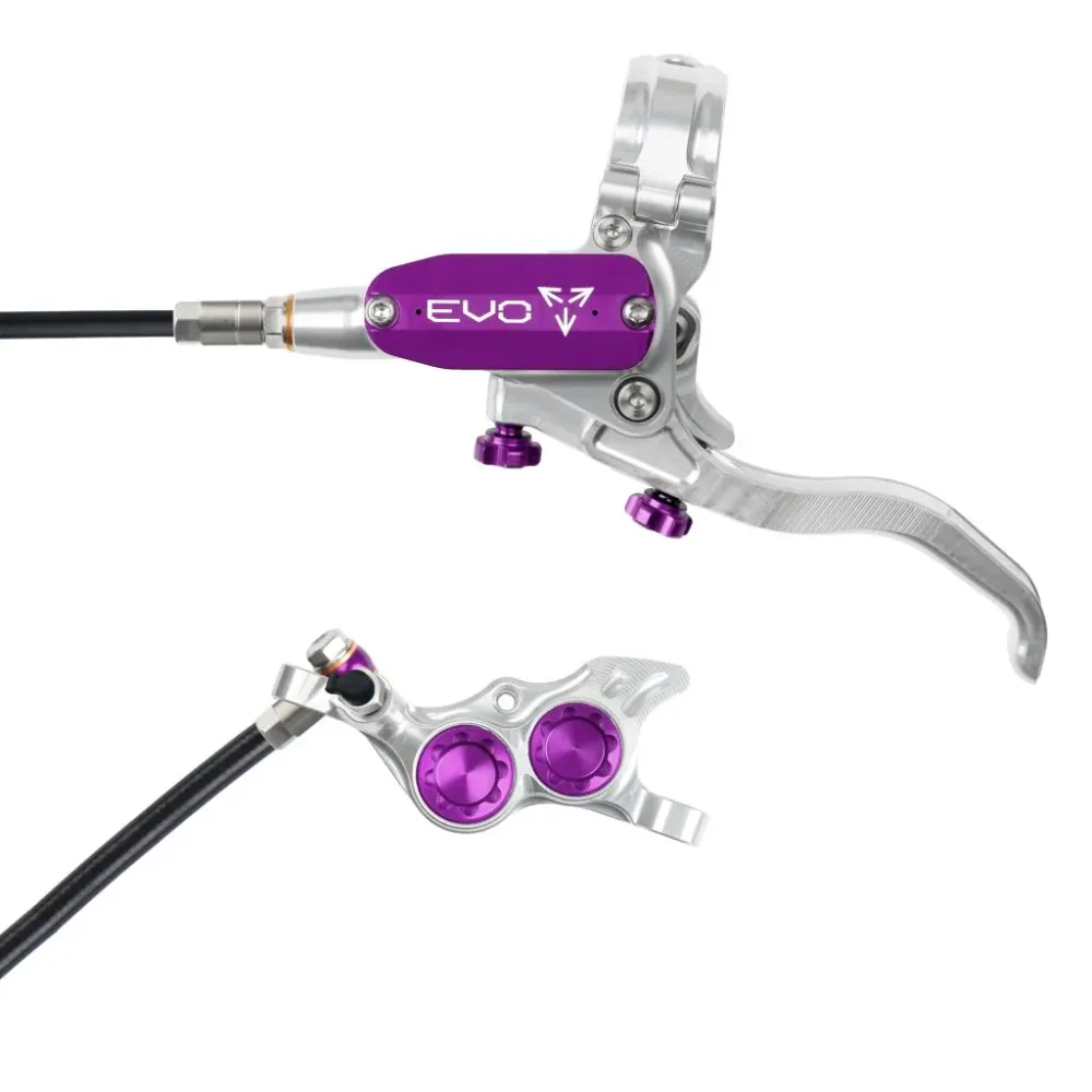 HOPE TECH 4 EVO TR4 Vorderradbremse Silber/Violett