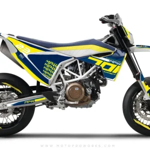 Husqvarna 701 DEKOR - "SEVENOH" (blau/gelb)