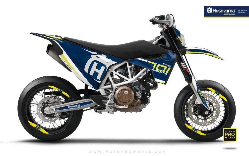 Husqvarna 701 DEKOR - "SEVENOHTWO" (Blau)