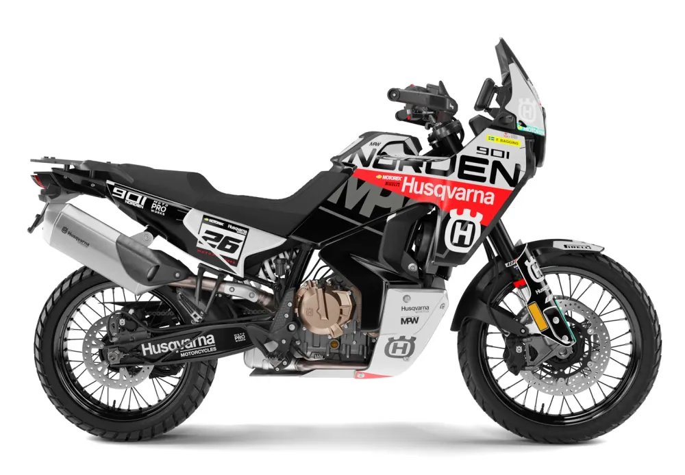 HUSQVARNA Norden 901 DEKOR - „P1“ (Schwarz/Rot)