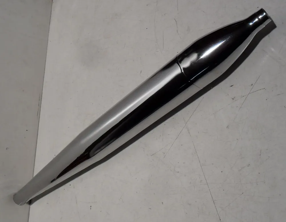 Passend für Zündapp Auspuff Auspufftopf RS50 Roller Zigarre 30mm Krümmer keine