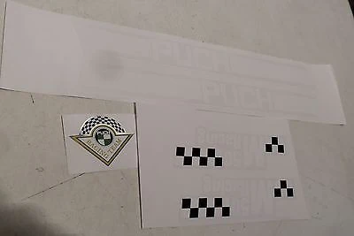 Puch M50 Racing Dekorsatz Tank Seitendeckel Sticker Decor Aufkleber Satz keine