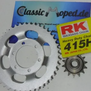 Kettensatz passend Zündapp GTS 529 Kette extra stark 13 - 43 NEU