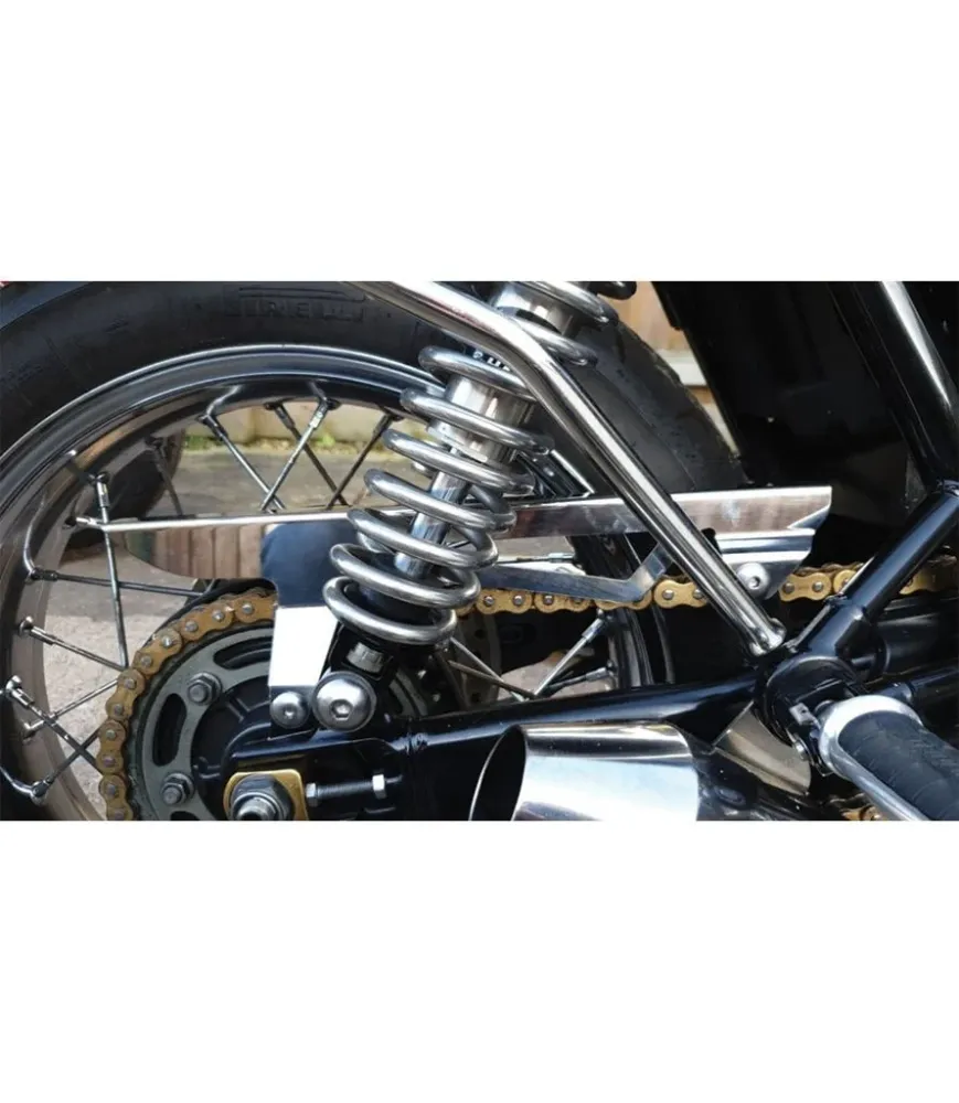 Kettenschutz für Triumph – Glänzendes Silber