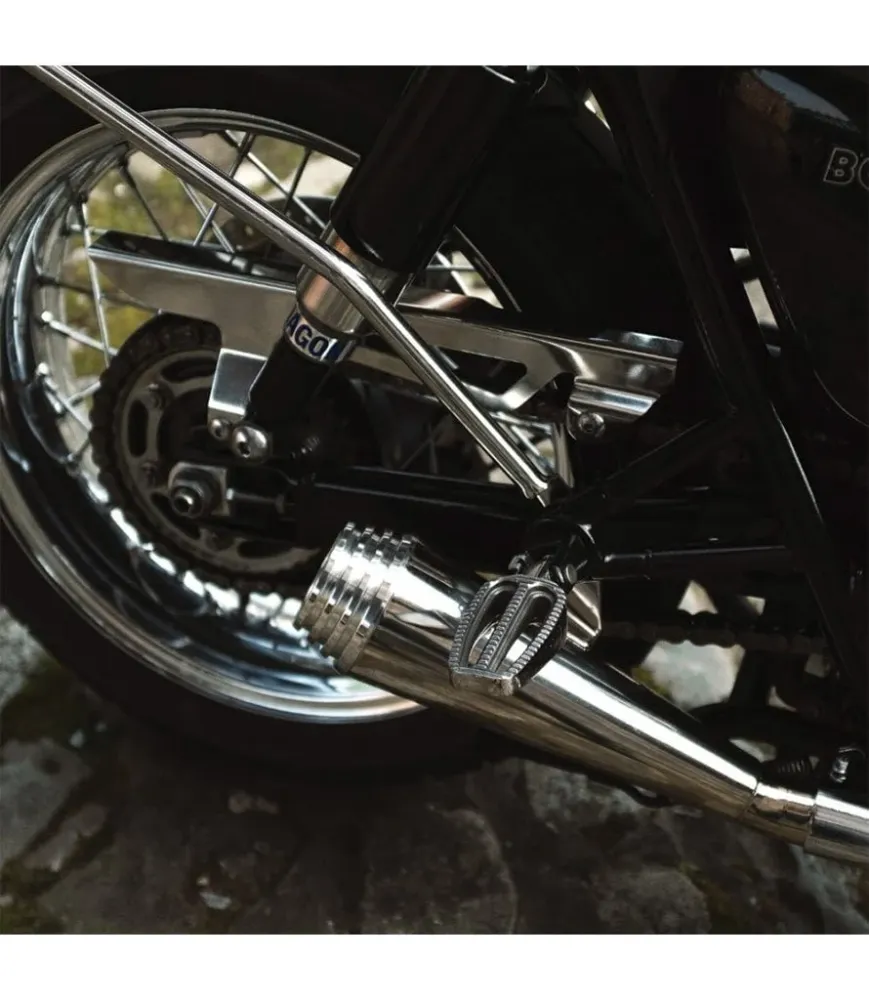Kettenschutz für Triumph – Glänzendes Silber
